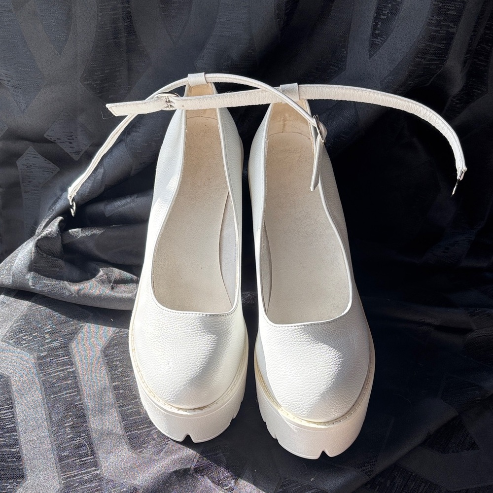 Cute White Platform Women's Heels